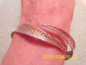 TIFFANY & Co Woven Mesh Leaf Cuff Bangle Bracelet 