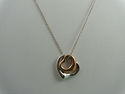 TIFFANY & Co. Silver 18K Gold Double 2 Peretti Ope