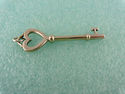 TIFFANY & Co. Large Heart Key Pendant & Box Sterli