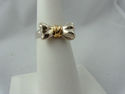 TIFFANY & Co. 18K Gold & Sterling Silver Bow Ring 