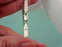 MILOR 1/4" WIDE Sterling Silver Herringbone Flat R