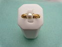 TIFFANY & Co. Solitaire Pearl Ring Solid 18K Gold 
