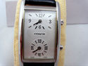 Coach Swiss 2 Dial Guilloche Face Silver Tank Stai