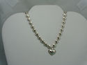 TIFFANY & Co. Padlock Lock Heart Charm CLink Neckl