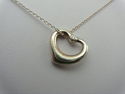 TIFFANY & Co. Open Heart 2 DIAMOND Pendant Necklac