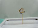 Diamond Lapel Brooch Hat Tie Stick Pin 14K Solid Y