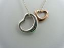TIFFANY & Co. Silver 18K Gold Double 2 Peretti Ope