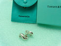 Tiffany &Co Infinity Pierced Omega Earrings Sterli