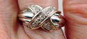 TIFFANY & Co. Diamond Signature X Kiss 18K White G