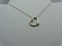 TIFFANY & Co. Open Heart 2 DIAMOND Pendant Necklac