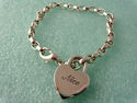 Lock Charm Bracelet w/ Naughty/Nice Sterling Silve