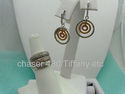 Mixed 14K Solid Gold Diamond Earrings - Pierced St