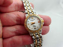 R.Weil Tango 18K GP Diamond Bezel &#'s M-O-P Face 