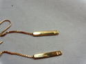  Gucci Lariat 18K 750 Yellow Gold MINT Earrings, B
