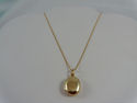 TIFFANY & Co  14K Y Gold Oval Locket Italy, Pouch 
