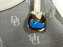 Dooney & Bourke Black & Cream Signature Canvass & 