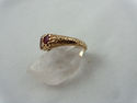 Pigeon Blood Ruby & Diamond Hand Engraved Gold Ban