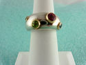 TIFFANY Multi Gem Etoile 18K Gold 925 Tourmaline S
