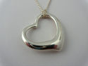 TIFFANY & Co Peretti HUGE XL LARGE Silver Open Hea