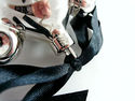 Gucci Silver Glass Teddy Bear Collectible Ornament
