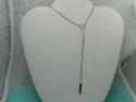  Gucci Lariat 18K 750 Gold MINT Pendant Necklace (