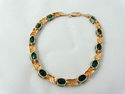10K Y Gold Lab Emerald & Natural Diamond Tennis Br