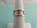 TIFFANY 5 Heart WIDE Band Ring - RARE Sterling Sil
