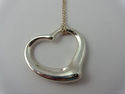 TIFFANY & Co Peretti HUGE XL LARGE Silver Open Hea