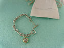 DAVID YURMAN 18K Heart Figaro Toggle Cable Charm B