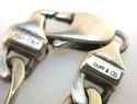 TIFFANY & Co. 18K Gold Bars &  Curb Link Sterling 