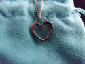 TIFFANY & Co. Open Heart Pendant Sterling Silver C
