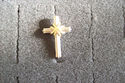 TIFFANY & Co. 18k Gold & Sterling Silver Cross Pen