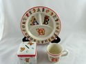 Tiffany & Co. Alphabet Bears Plate, Cup, & Coin Ba