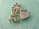 Lock Charm Bracelet w/ Naughty/Nice Sterling Silve