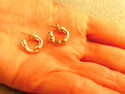 TIFFANY & Co. Bamboo Hoop Earrings - RARE, VINTAGE