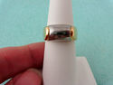 Authentic BULGARI 18K Gold Hematite Tronchetto Rin