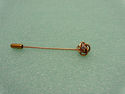 Diamond Lapel Brooch Hat Tie Stick Pin 14K Solid Y