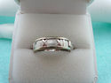 TIFFANY & Co Atlas Ring w/ 3 Stone Diamond 18k Whi