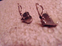 ANGELA CUMMINGS Wide 3D Heart Earrings -RARE 80's-