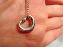 TIFFANY & Co. Open Heart 2 DIAMOND Pendant Necklac