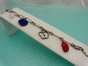 TIFFANY & Co Peretti Gemstone Charm Bracelet Lapis