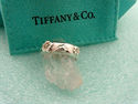 TIFFANY & Co Nature Rose Band Ring SZ 5.5 Vintage 