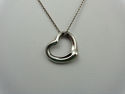 TIFFANY & Co. Medium Open Heart Pendant Necklace S