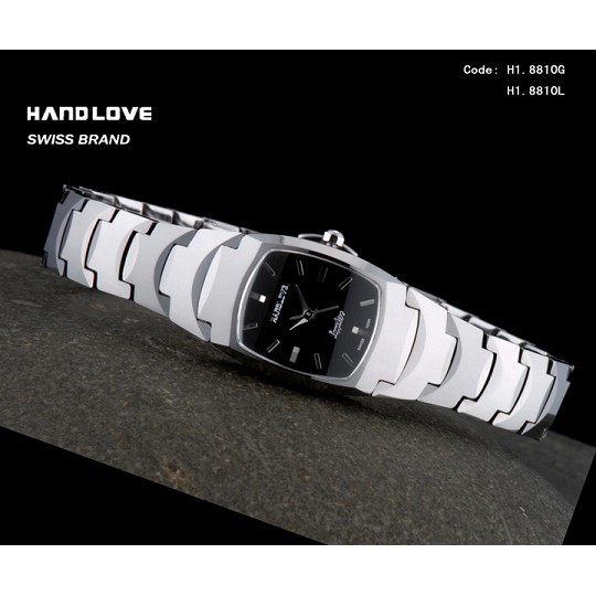 Handlove Steel Embossed Accent Men's Watch