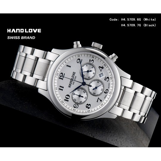 Handlove White Dial Classic Design Men's Swiss Wat