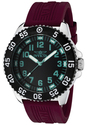 Men's Specialty Black Dial Burgundy Polyurethane