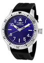 Men's Specialty Blue Dial Black Polyurethane