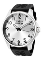 Men's Specialty Silver Dial Black Polyurethane