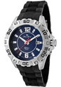 Men's A Diver Blue Textured Dial Black Rubber