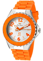 Women's A Sport White Dial Orange Silicone